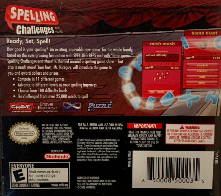 Spelling Challenges (Complete) (used)