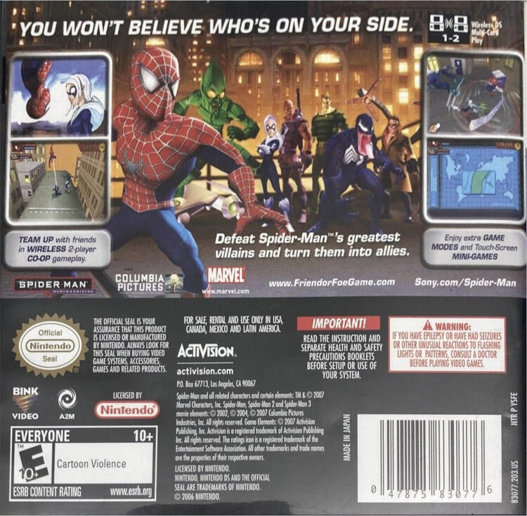Spider-Man Friend or Foe (Complete) (used)