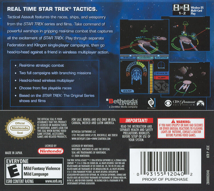 Star Trek Tactical Assault (Complete) (used)