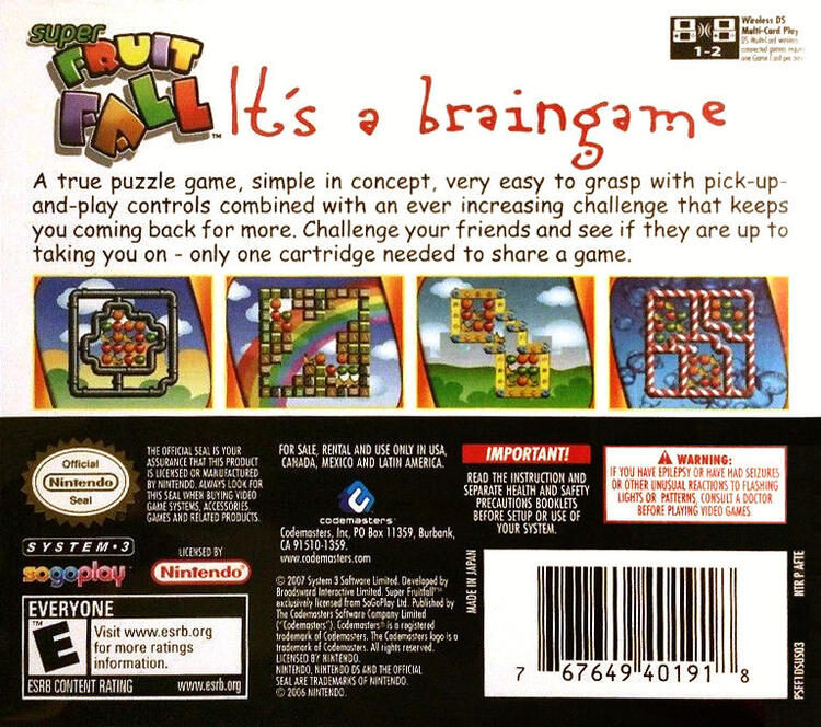 Super Fruit Fall (Complete) (used)