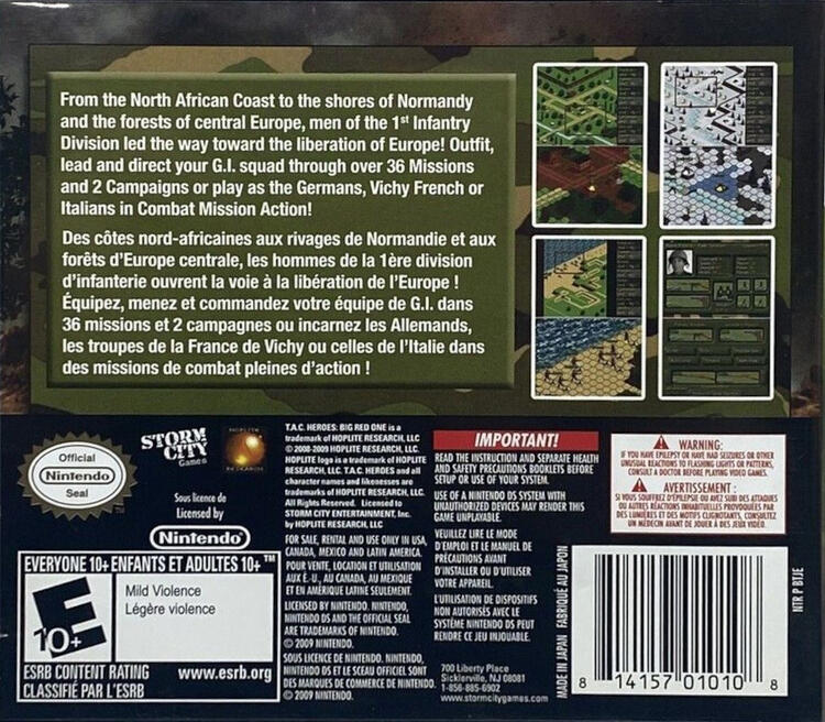 T.A.C. Heroes: Big Red One (Complete) (used)