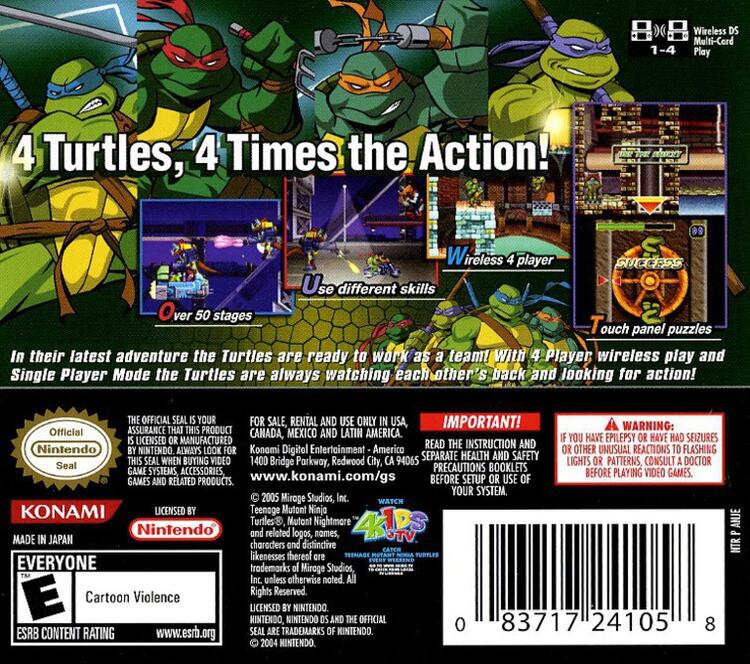 Teenage Mutant Ninja Turtles 3 Mutant Nightmare (Complete) (used)