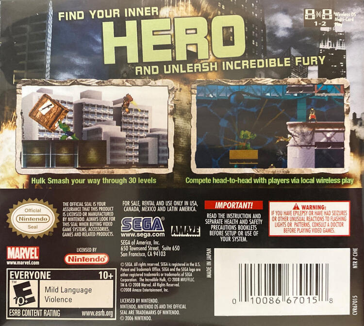 Incredible Hulk, The (Complete) (used)