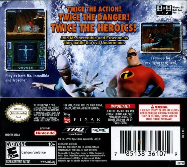 Incredibles, The: Rise of the Underminer (Complete) (used)
