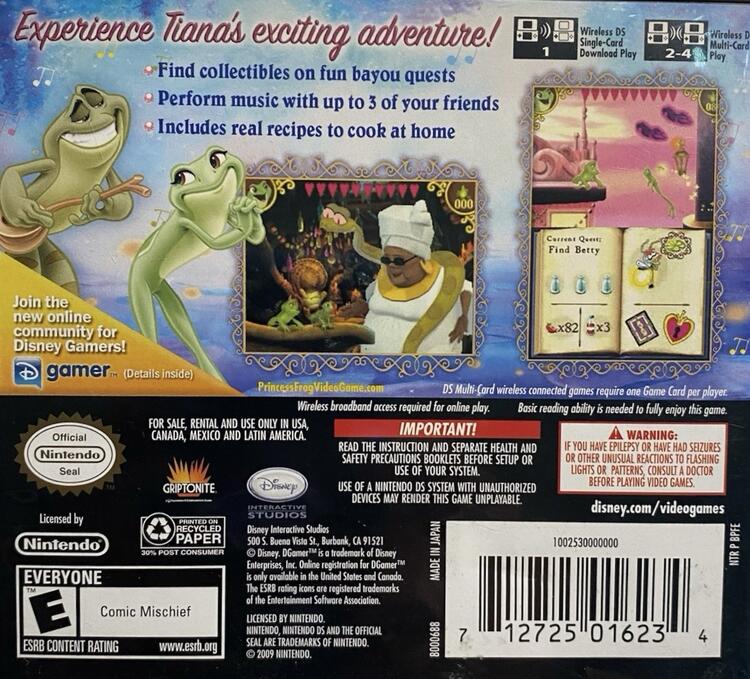 Princess and the Frog, The (Complete) (used)