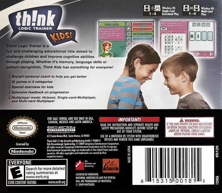 Think: Logic Trainer Kids (Complete) (used)