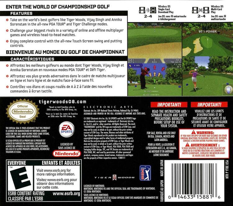 Tiger Woods PGA Tour 08 (Complete) (used)