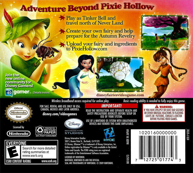 Tinker Bell and the Lost Treasure (Complete) (used)