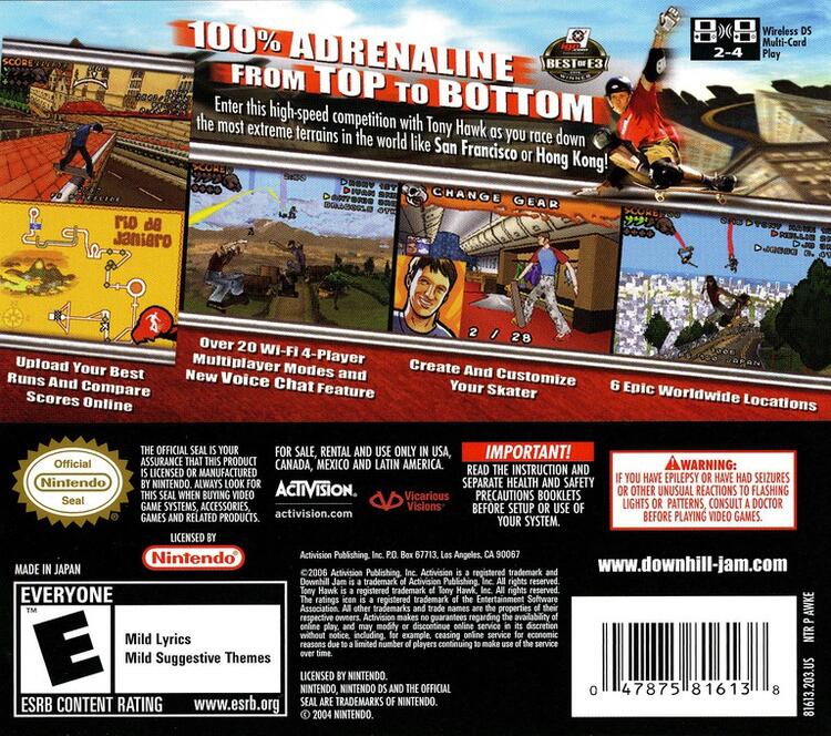 Tony Hawk Downhill Jam (Complete) (used)