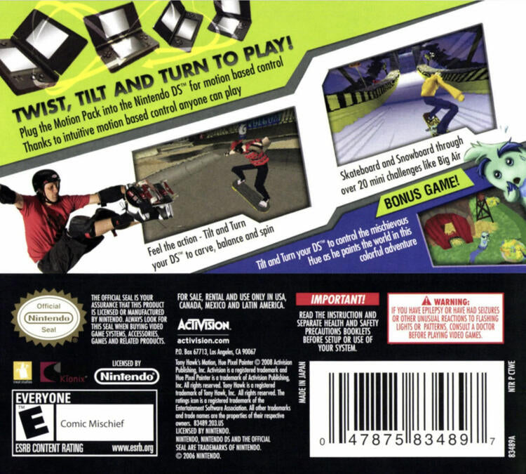 Tony Hawk Motion (Complete) (used)
