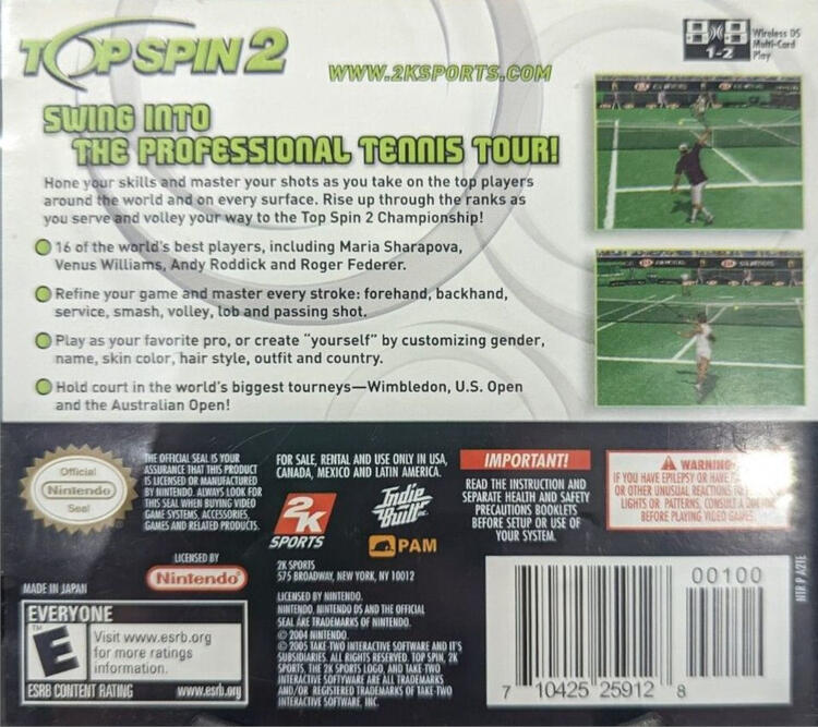 Top Spin 2 (Complete) (used)