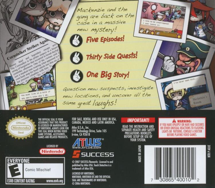 Touch Detective 2 1/2 (Complete) (used)