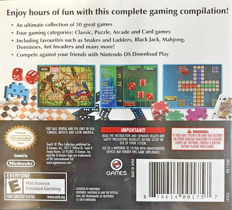 Touch 'N' Play Collection (Complete) (used)