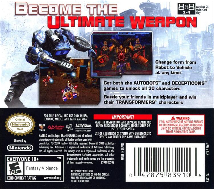Transformers War for Cybertron: Decepticons (Complete) (used)