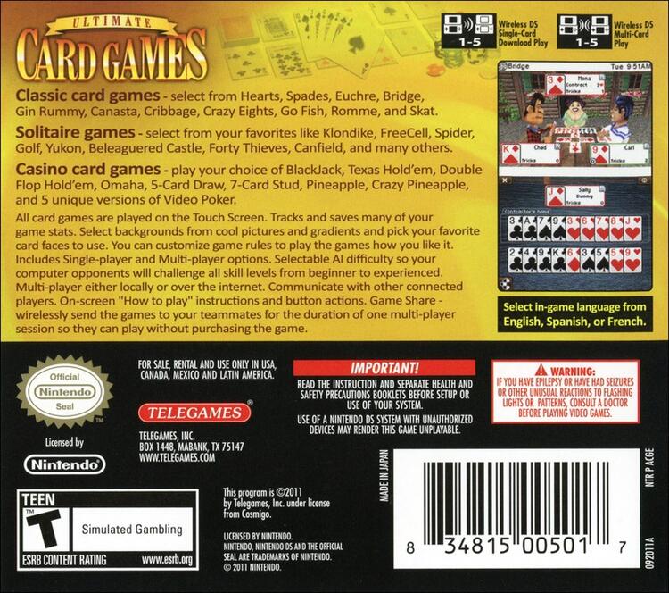 Ultimate Card Games (Complete) (used)