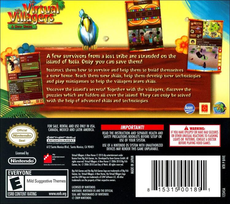 Virtual Villagers: A New Home (Complete) (used)