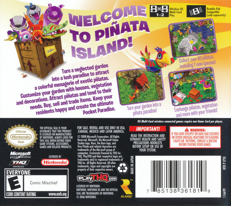 Viva Pinata Pocket Paradise (Complete) (used)