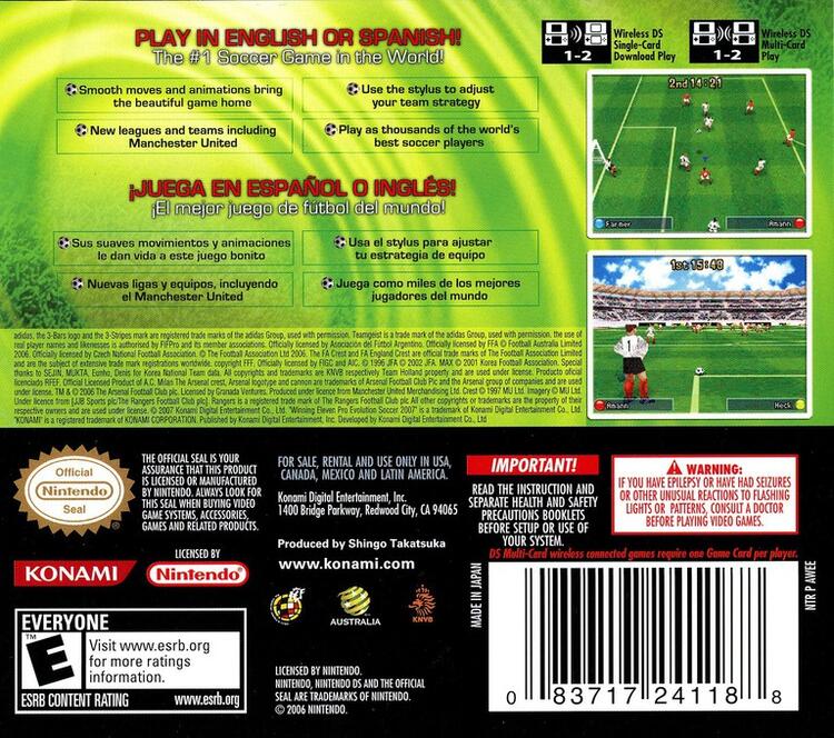 Winning Eleven Pro Evolution Soccer 2007 (Complete) (used)