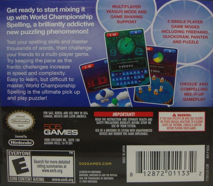 World Championship Spelling (Complete) (used)