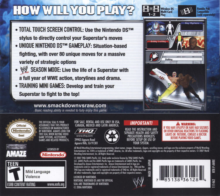 WWE Smackdown vs. Raw 2008 (Complete) (used)