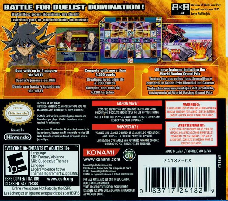 Yu-Gi-Oh 5D's World Championship 2011: Over The Nexus (Complete w/Cards) (used)