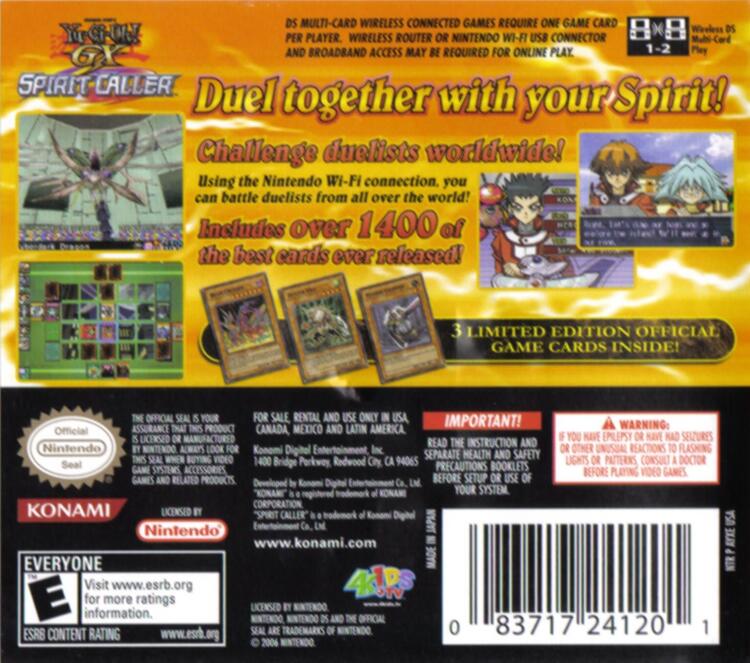 Yu-Gi-Oh GX Spirit Caller (Complete w/Cards) (used)