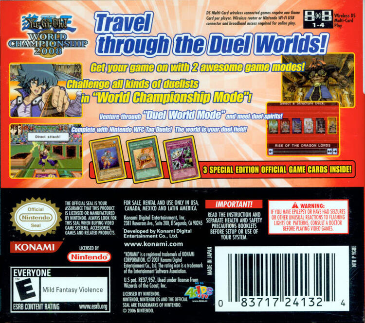 Yu-Gi-Oh World Championship 2008 (Complete) (used)