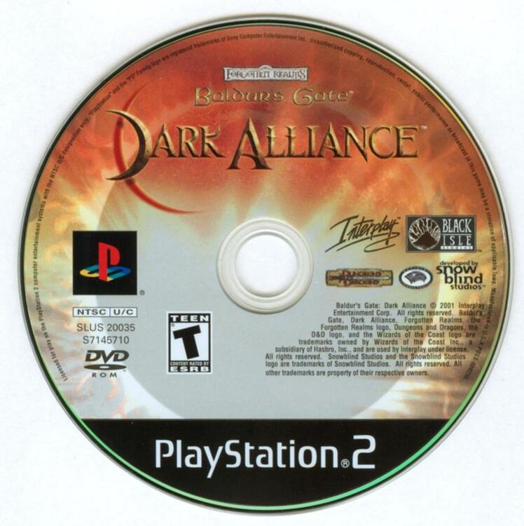 Baldur's Gate Dark Alliance (Loose) (used)