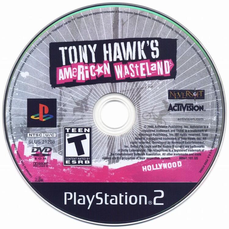 Tony Hawk American Wasteland (Loose) (used)
