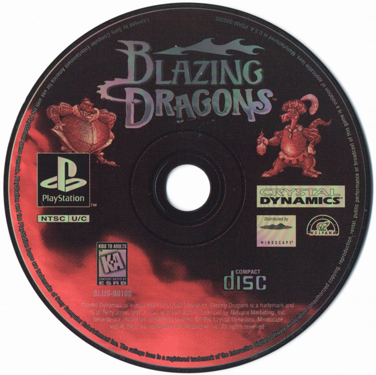 Blazing Dragons (Loose) (used)