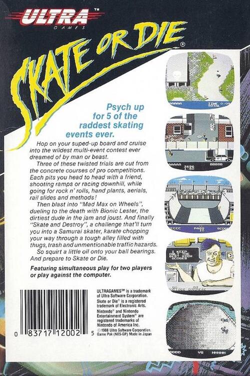 Skate or Die (Loose) (used)