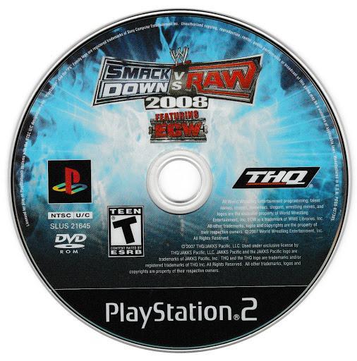 WWE Smackdown vs. Raw 2008 (Loose) (used)