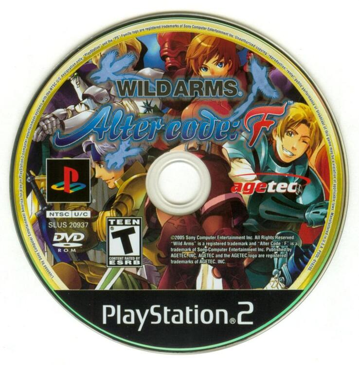 Wild Arms Alter Code: F (Loose) (used)