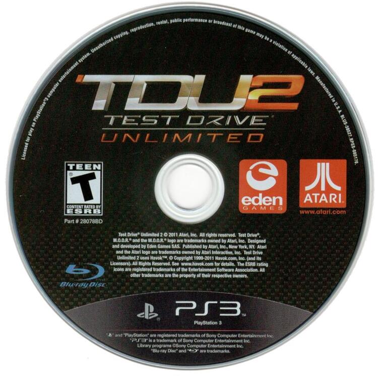Test Drive Unlimited 2 (Loose) (used)