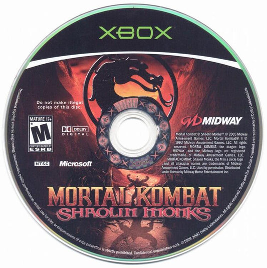 Mortal Kombat Shaolin Monks (Loose) (used)