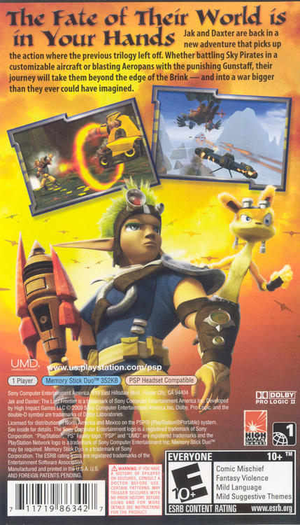 Jak and Daxter: The Lost Frontier (Complete) (used)